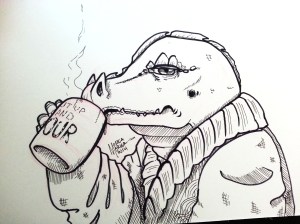 Lizard Coffee by Monica Marier 2014